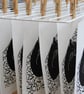 Black Cat Amore - Original Linocut Print - Image 4