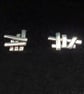 Quirky contemporary silver 'doodle' studs - Image 5