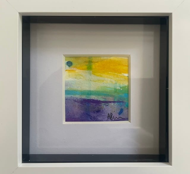 Abstract painting - Cornish skies2