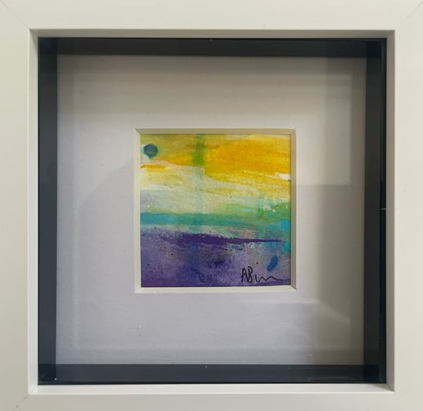 Abstract painting - Cornish skies2