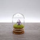 small glass wisp holding heart keepsake gift