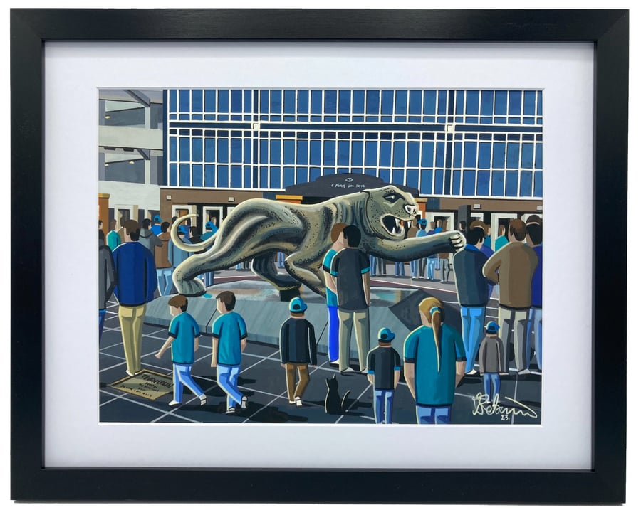 Image of Jacksonville. Framed & Unframed Fine Art Print, American Football, Stadium Gift