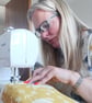 Cafetiere Cosy in Narvik Birds Ochre Fabric - Image 4