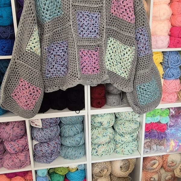 Beautiful handmade Chunky Crochet Cardigan 