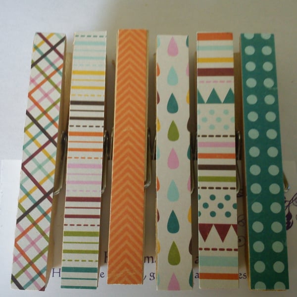 Bright Mix magnetic pegs fridge magnets memo peg