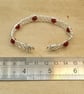 Adjustable Wire wrap Carnelian cuff bracelet. July Birthstone - Image 4