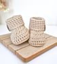 Born in 2027 Crochet Baby Booties – New Baby Keepsake Gift - Image 4