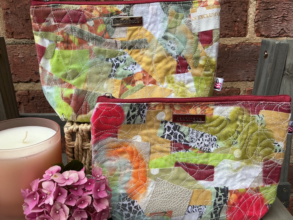 Limited Edition Bright Tones Recycled Zip Pouch