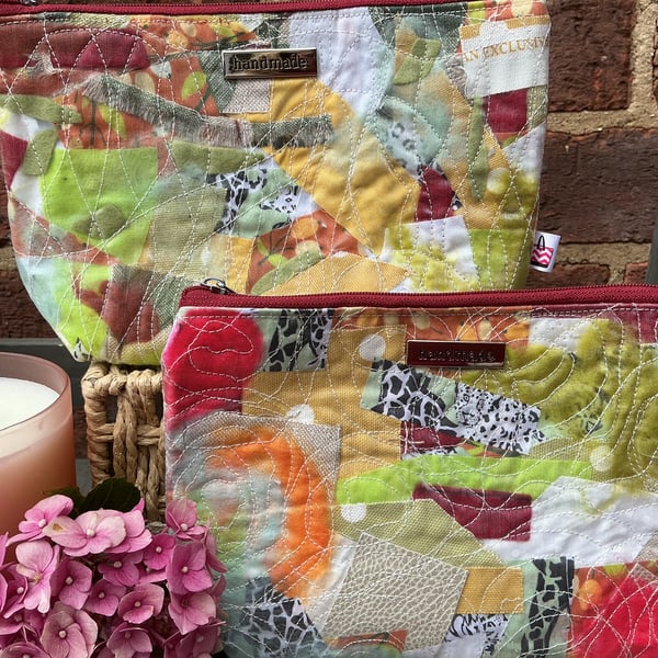 Limited Edition Bright Tones Recycled Zip Pouch