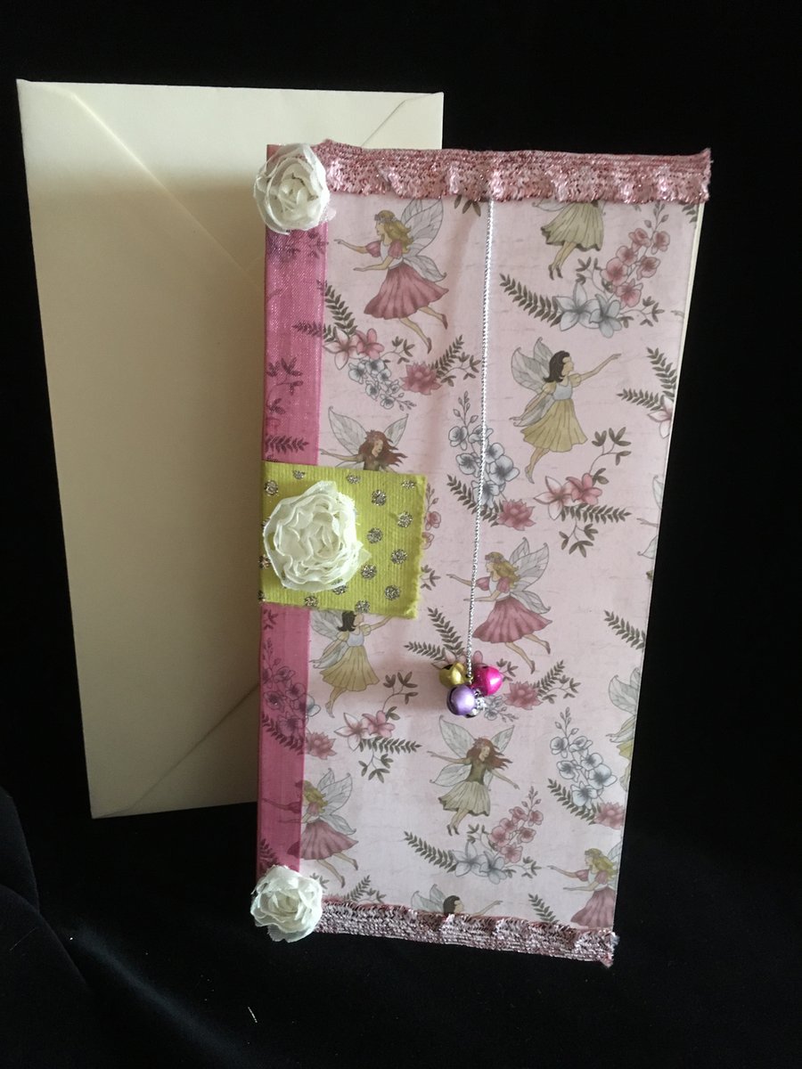 Fairies and flowers card