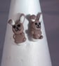 Cute Bunny Rabbit Studs - Animal Earrings  - Image 2