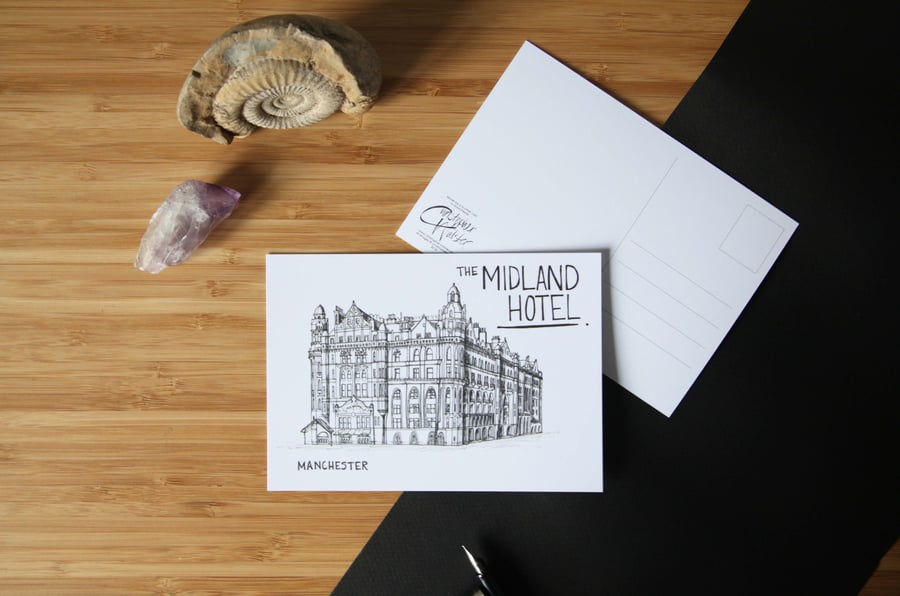 Manchester Midland Hotel Postcard