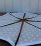 White Star & Linen Look Fabric Bunting - Image 2