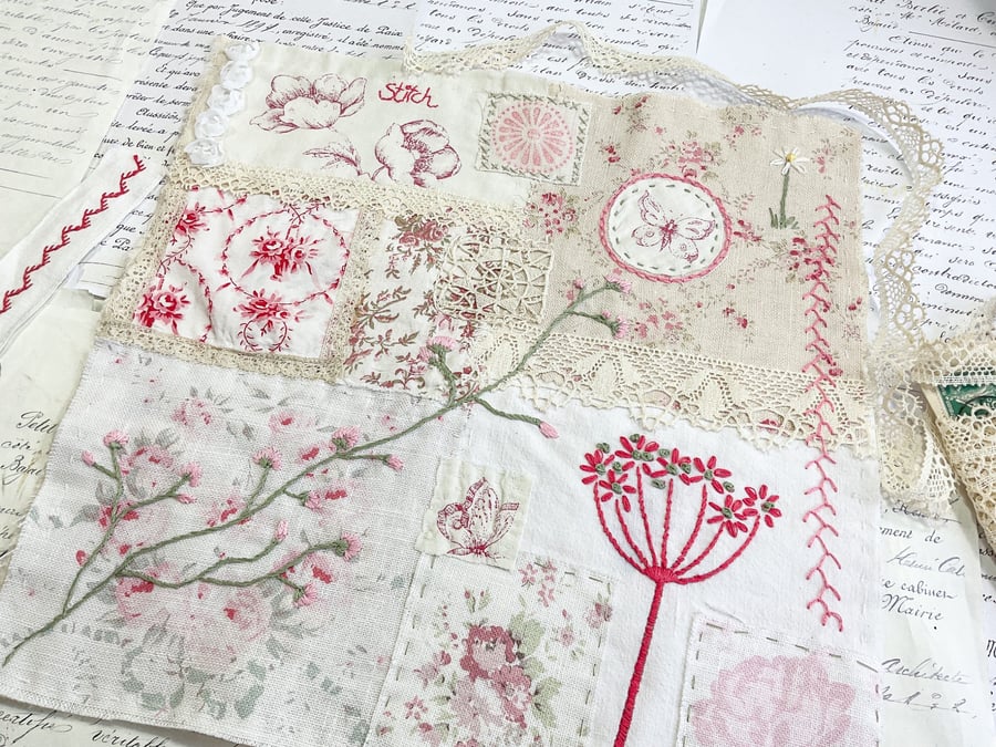 Vintage Slow Stitch Kit with Pattern 