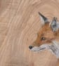Original Fox Painting on Reclaimed Wood