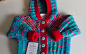 DESIGNER HAND KNITTED BABY HOODIE CARDIGAN/JACKETS