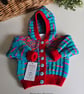Baby  Hand Knitted Textured Hoodie Jacket 3 - 9  months size