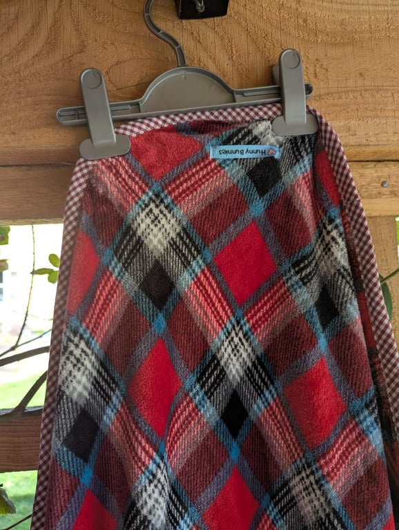 Tartan fleece blanket