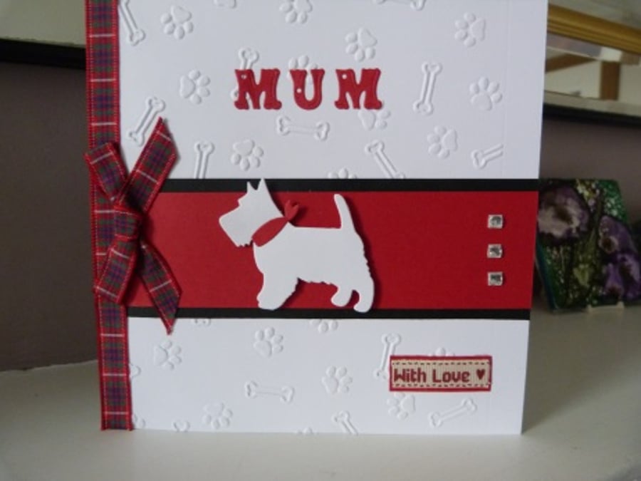 Westie card for Mum 