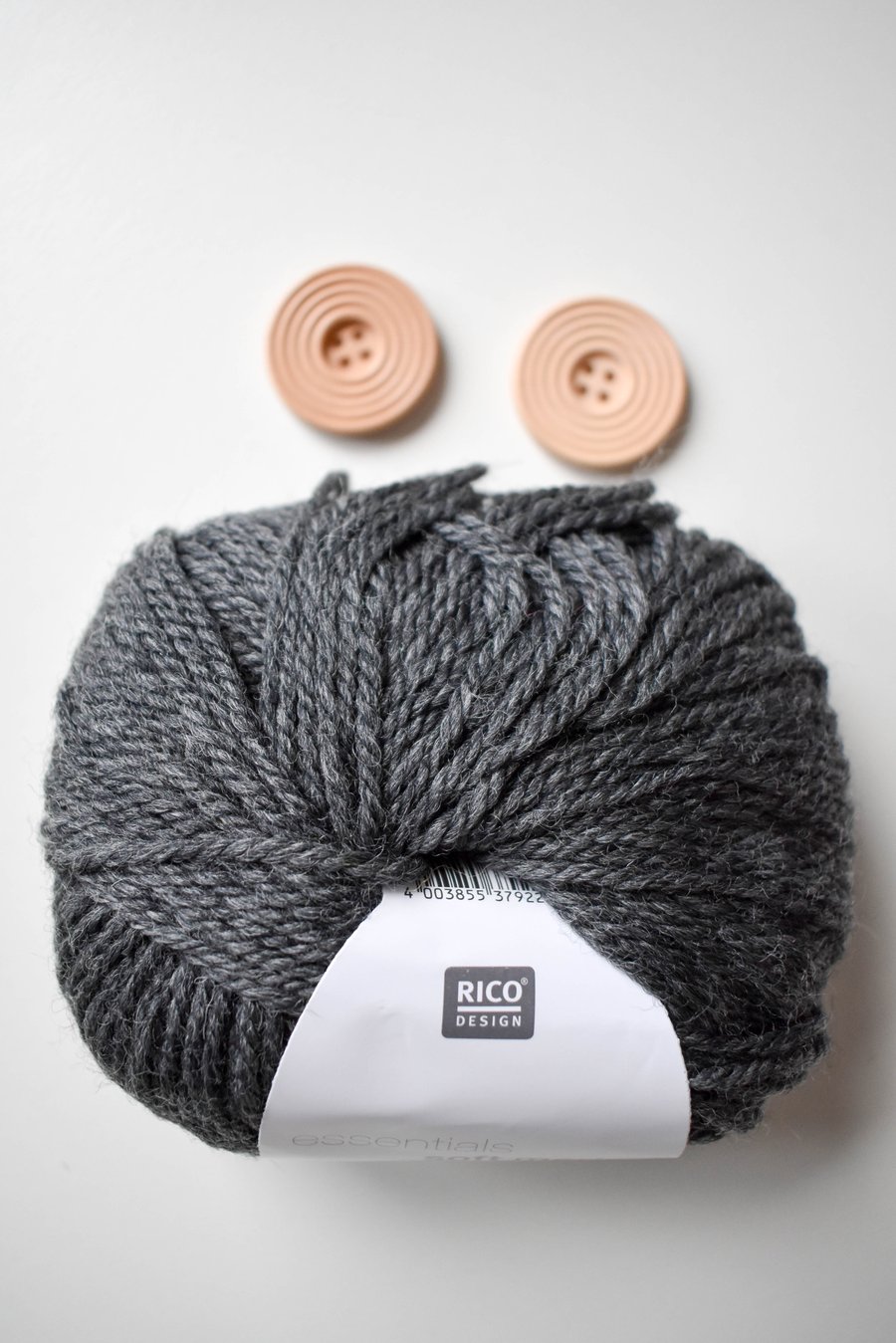 Triple braid headband kit - Knitting, crafts, handmade - Charcoal Grey