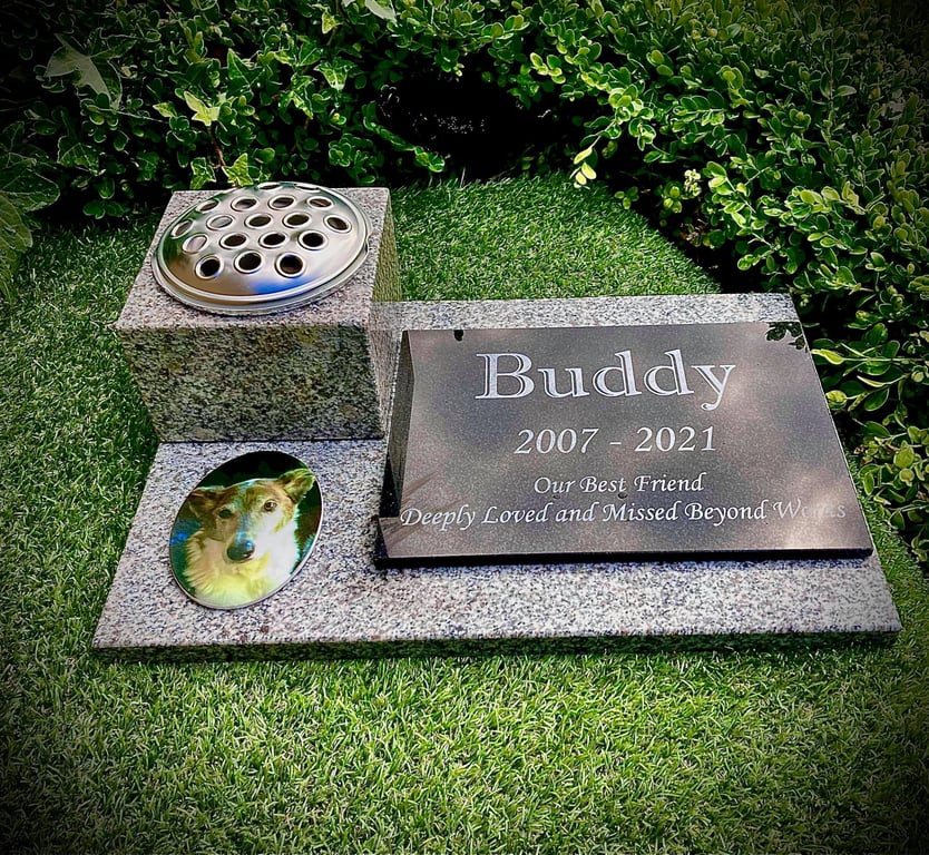 Pet Memorial Marker Pet Remembrance Plaque Pet Headstone Pet Loss Plaque