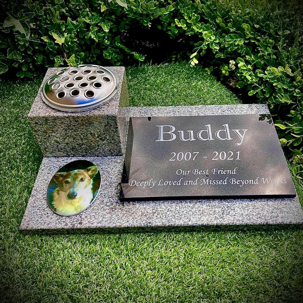 Pet Memorial Marker Pet Remembrance Plaque Pet Headstone Pet Loss Plaque