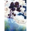 Beautiful Tree Card - landscape art, surreal art card 