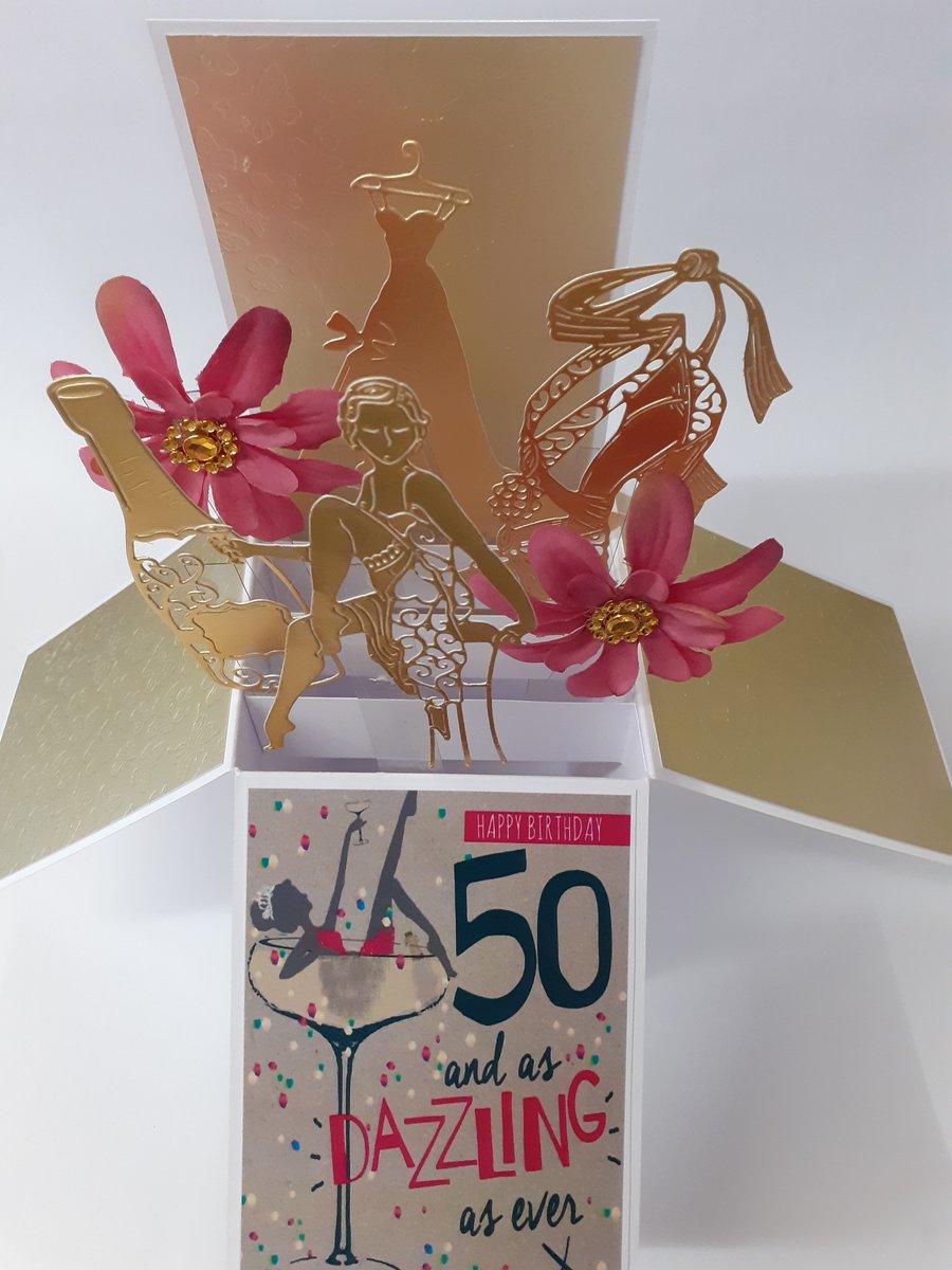 Ladies 50th Birthday Card