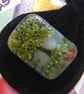Handmade Fused Glass 'Autumn Tree' Brooch - Image 3
