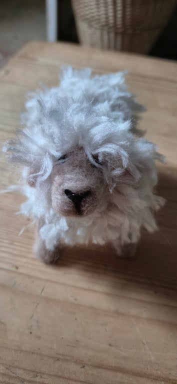Needle felted sheep