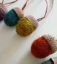 Needlefelted acorns (10 pack)