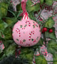 Candy cane hand-painted Christmas bauble - Image 5