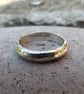 Handmade Men's Silver Meteorite Ring - Image 1