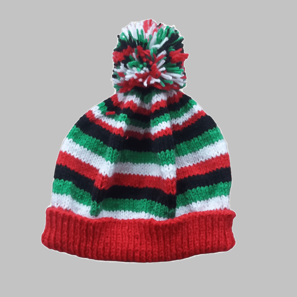 KNITTING PATTERN PDF Christmas Colours Beanie