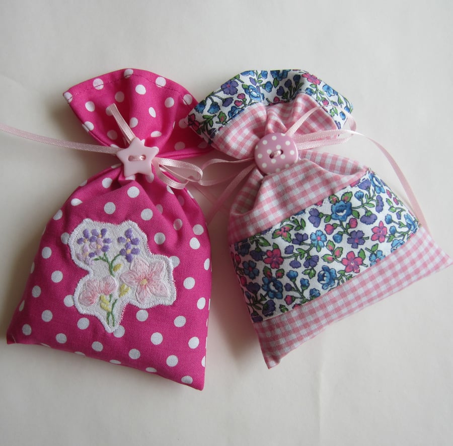 Beautiful Bundle 2 Pink Lavender Bag Sachets