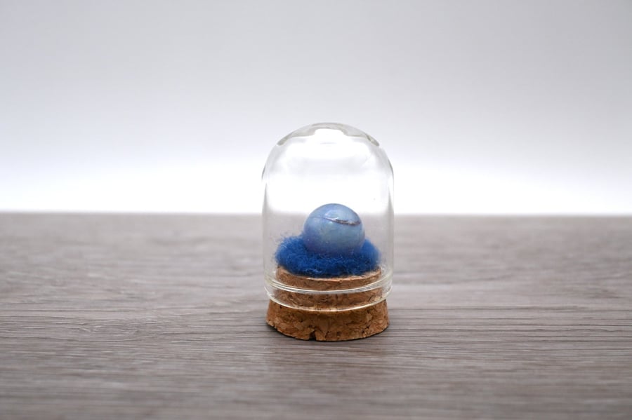small glass planet keepsake