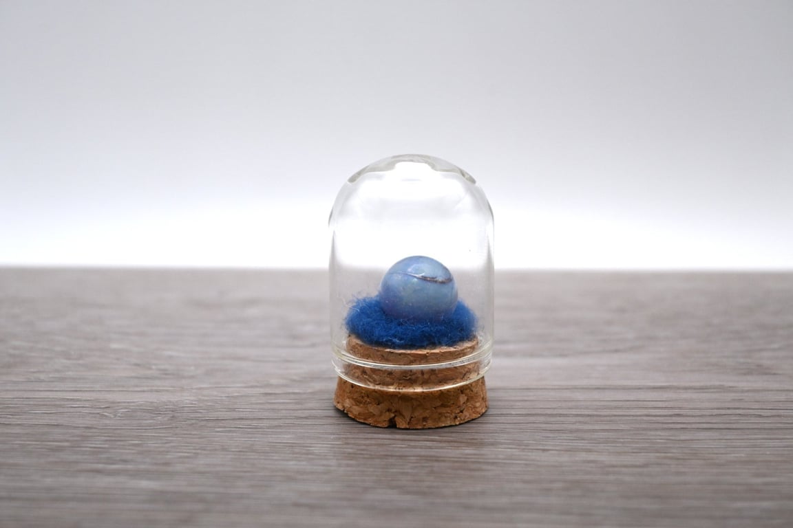 small glass planet keepsake