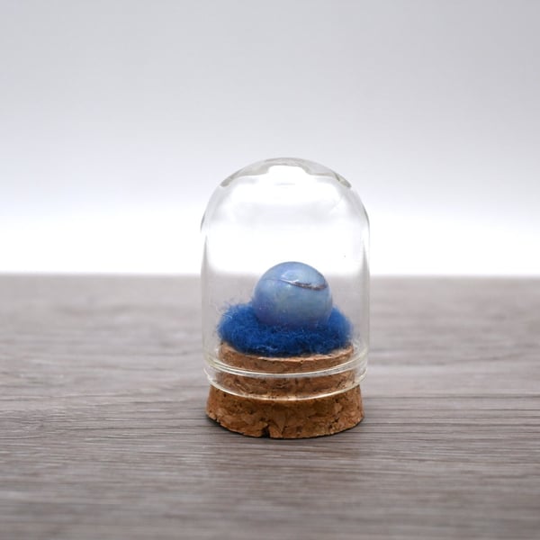 small glass planet keepsake