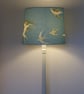 Lampshade for standard lamp. Sanderson 'Swallows' in blue Wedgwood - Image 5