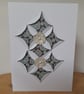 BLANK HANDMADE ORIGAMI PATTERNED CARD. - Image 2