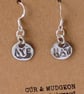 Fine Silver AYE NAW Earrings