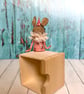 Spun Cotton Sitting Rabbit Pink - Image 10