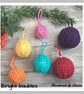 Crocheted Christmas baubles - Image 3