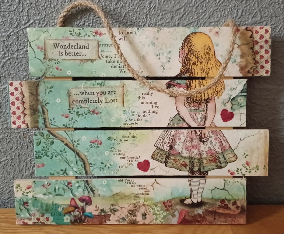 Wall Hanging Collage - Wonderland's Embrace