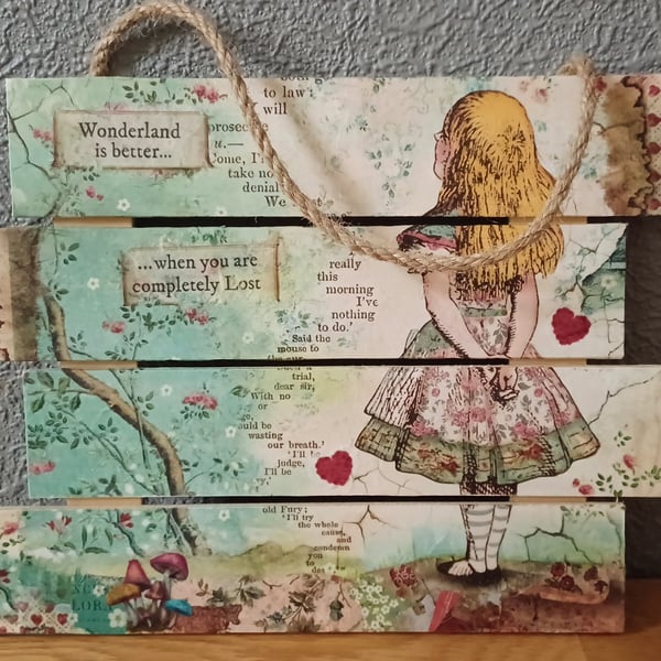Wall Hanging Collage - Wonderland's Embrace