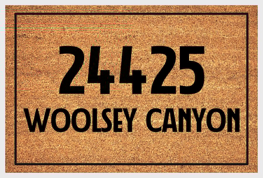 Address Door Mat - Personalised Street Address Welcome Mat - 3 Sizes