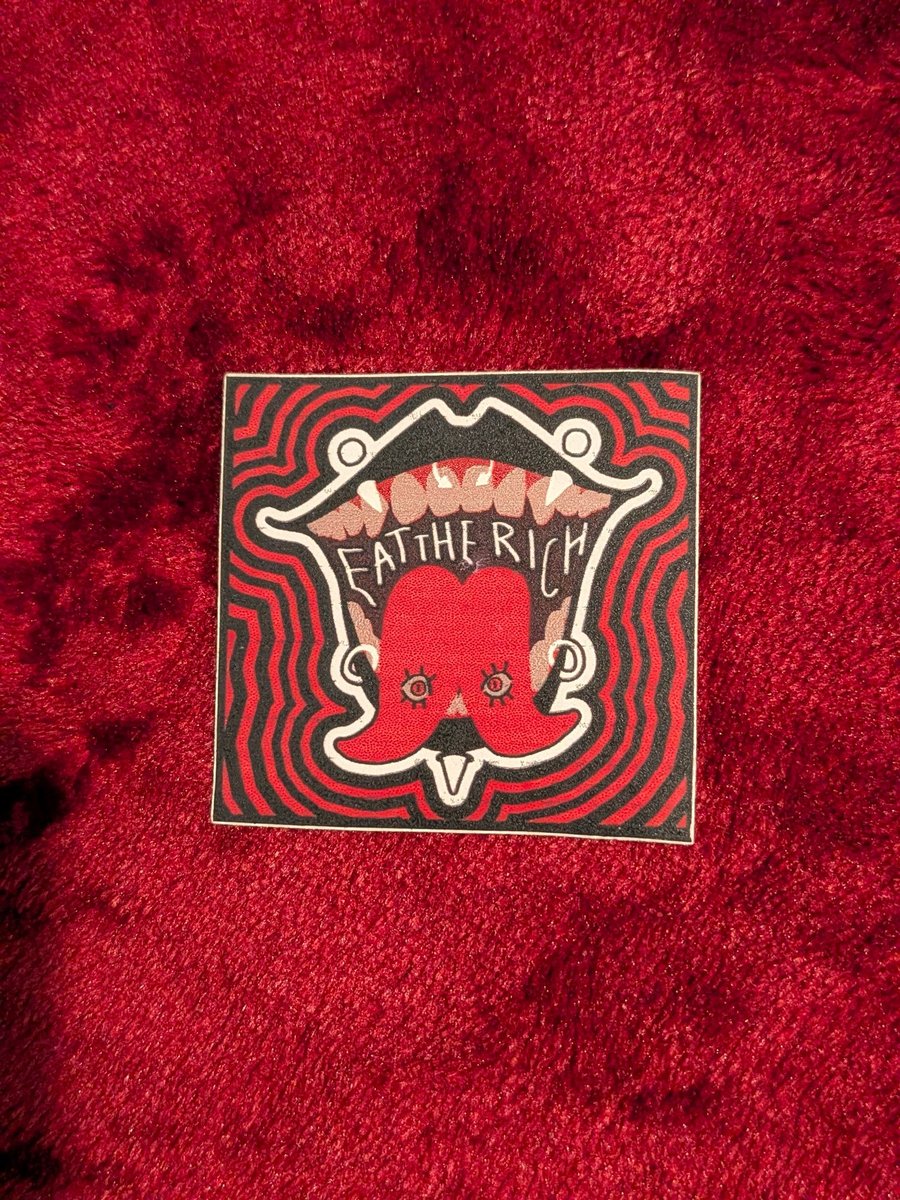eat the rich sticker - Folksy