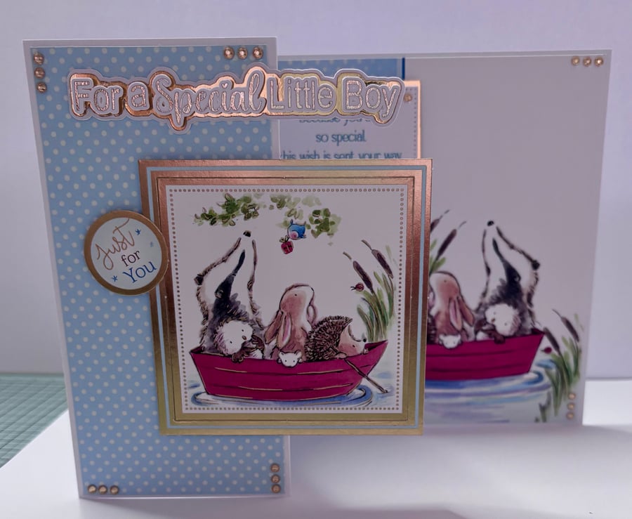 Little Boy's Z-fold Birthday Card