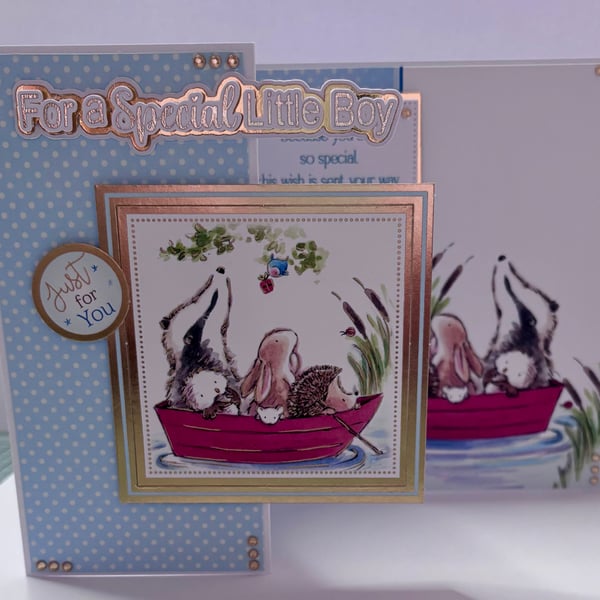 Little Boy's Z-fold Birthday Card