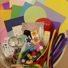 Large assorted arts and crafts kit 